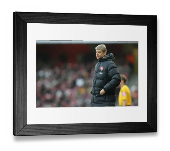 Framed Print : Arsene Wenger Celebrates Arsenal's Hard-Fought 1:0 Victory Over Portsmouth, Barclays Premier League, Emirates Stadium, London, December 2008 Framed Print : Arsene Wenger Celebrates Arsenal's Hard-Fought 1:0 Victory Over Portsmouth, Barclays Premier League, Emirates Stadium, London, December 2008