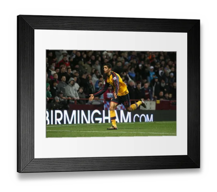Framed Print : Denilson celebrates scoring the 1st Arsenal goal Framed Print : Denilson celebrates scoring the 1st Arsenal goal