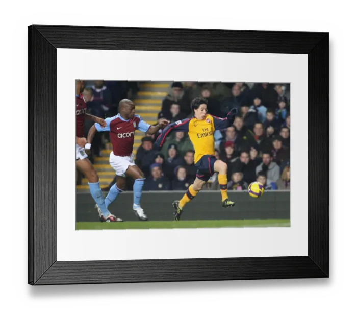 Framed Print : Samir Nasri (Arsenal) Nigel Reo Coker (Aston Villa) Framed Print : Samir Nasri (Arsenal) Nigel Reo Coker (Aston Villa)