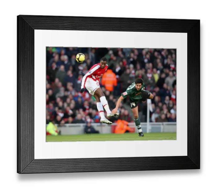 Framed Print : Johan Djourou (Arsenal) Rory Fallon (Plymouth) Framed Print : Johan Djourou (Arsenal) Rory Fallon (Plymouth)