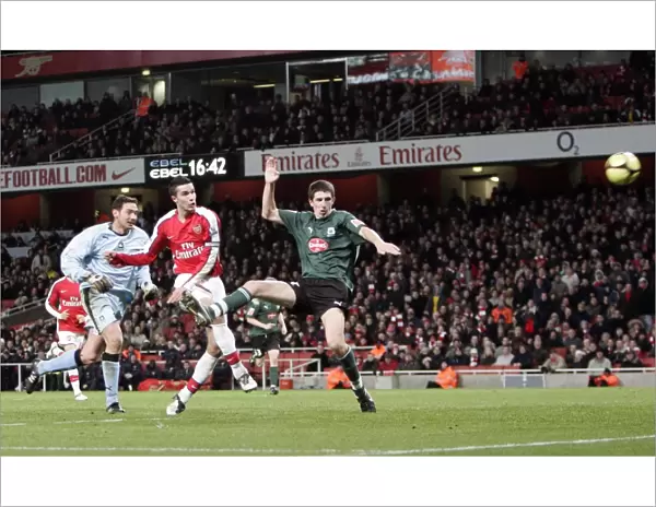 Robin van Persie's Brace: Arsenal's 3rd Goal vs. Plymouth Argyle in FA Cup (3-1)