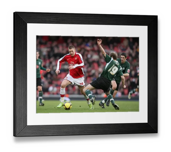 Framed Print : Nicklas Bendtner (Arsenal) Marcel Seip (Plymouth) Framed Print : Nicklas Bendtner (Arsenal) Marcel Seip (Plymouth)