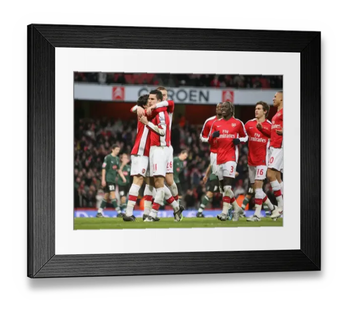 Framed Print : Robin van Persie celebrates scoring scoring the 1st Framed Print : Robin van Persie celebrates scoring scoring the 1st
