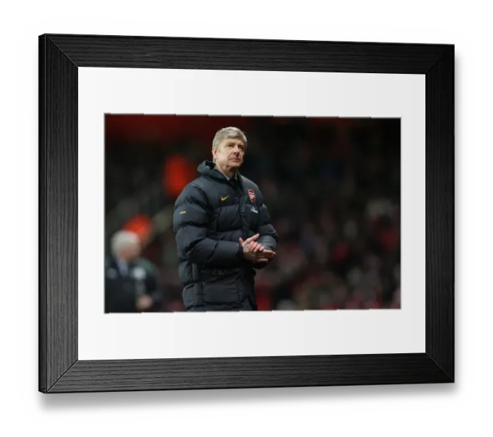 Framed Print : Arsene Wenger Leads Arsenal to 3:1 FA Cup Victory over Plymouth Argyle, Emirates Stadium, 2009 Framed Print : Arsene Wenger Leads Arsenal to 3:1 FA Cup Victory over Plymouth Argyle, Emirates Stadium, 2009