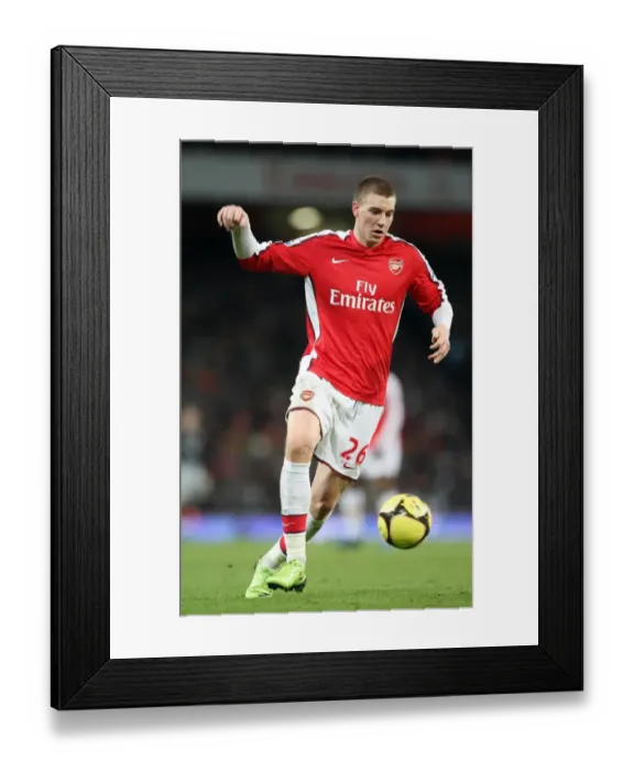 Framed Print : Nicklas Bendtner's Strike: Arsenal's 3:1 FA Cup Victory over Plymouth Argyle (3 / 1 / 09)