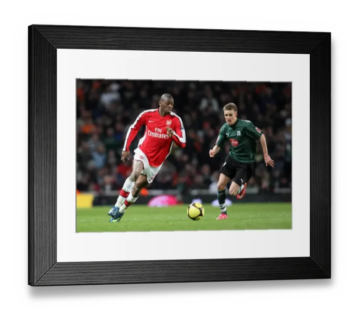 Framed Print : Abou Diaby (Arsenal) Craig Noone (Plymouth)