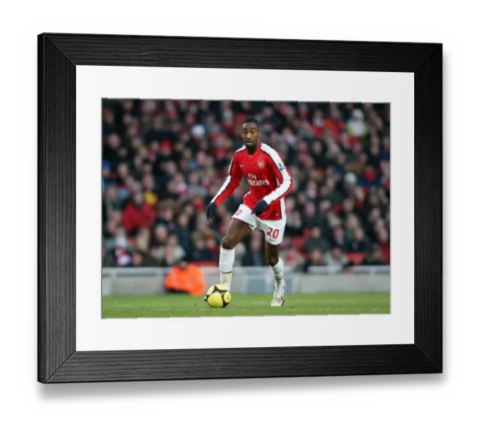 Framed Print : Johan Djourou's Triumph: Arsenal's FA Cup Victory over Plymouth Argyle (3:1), Emirates Stadium (2009)