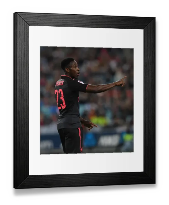 Framed Print : Danny Welbeck in Action: Arsenal vs. Sydney FC (2017-18) Pre-Season Friendly