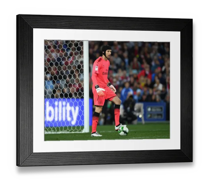 Framed Print : Petr Cech in Action: Arsenal's Goalkeeper Shines in Pre-Season Clash against Sydney FC (2017) Framed Print : Petr Cech in Action: Arsenal's Goalkeeper Shines in Pre-Season Clash against Sydney FC (2017)