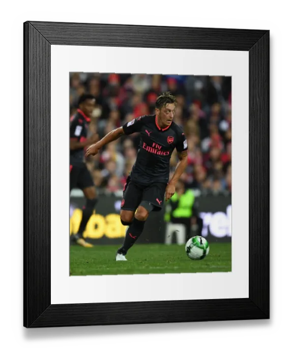 Framed Print : SYDNEY, NEW SOUTH WALES - JULY 13: Mesut Ozil of Arsenal during the pre-season friendly match between Sydney FC