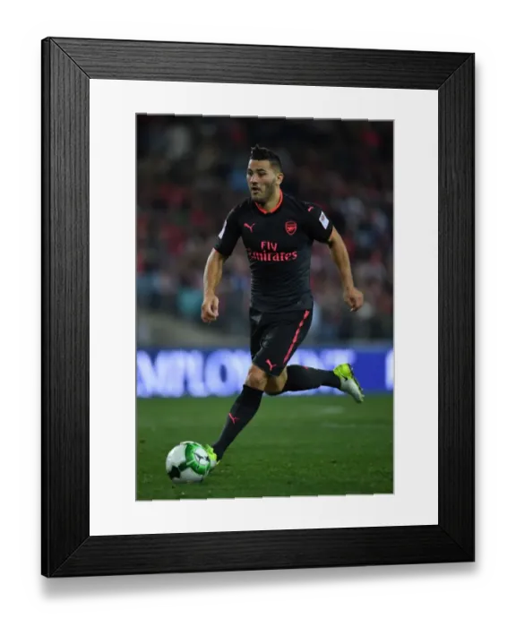 Framed Print : Sead Kolasinac in Action: Sydney FC vs. Arsenal Pre-Season Friendly (2017)