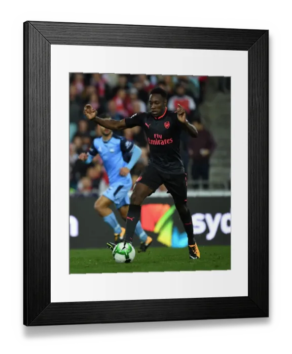 Framed Print : Danny Welbeck in Action: Arsenal vs Sydney FC Pre-Season Friendly (2017)