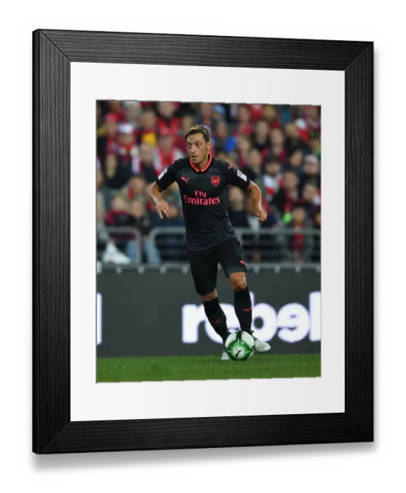 Framed Print : Mesut Ozil in Action: Sydney FC vs. Arsenal, 2017-18