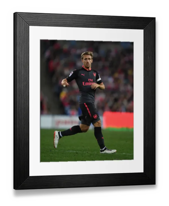 Framed Print : Nacho Monreal in Action: Arsenal's Pre-Season Clash against Sydney FC (2017)
