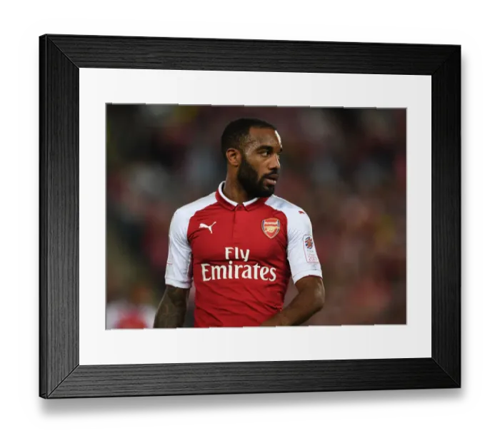 Framed Print : Alexandre Lacazette in Action: Arsenal vs. Western Sydney Wanderers, Sydney 2017 Framed Print : Alexandre Lacazette in Action: Arsenal vs. Western Sydney Wanderers, Sydney 2017