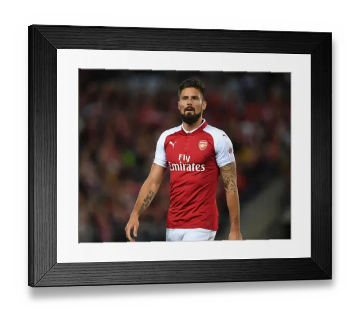 Framed Print : Olivier Giroud: In Action for Arsenal Against Western Sydney Wanderers, Sydney 2017 Framed Print : Olivier Giroud: In Action for Arsenal Against Western Sydney Wanderers, Sydney 2017