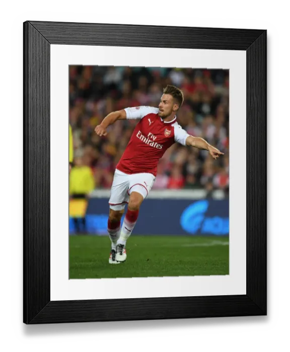 Framed Print : Aaron Ramsey in Action: Arsenal vs. Western Sydney Wanderers, Sydney 2017 Framed Print : Aaron Ramsey in Action: Arsenal vs. Western Sydney Wanderers, Sydney 2017