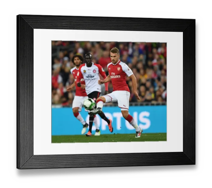 Framed Print : Aaron Ramsey in Action: Arsenal vs. Western Sydney Wanderers (2017-18)