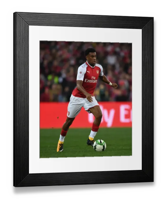 Framed Print : Alex Iwobi: In Action for Arsenal Against Western Sydney Wanderers (2017-18)