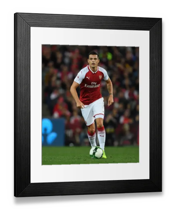 Framed Print : Granit Xhaka: Arsenal's Midfield Star Shines in Sydney Framed Print : Granit Xhaka: Arsenal's Midfield Star Shines in Sydney