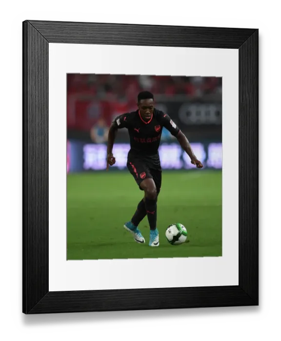 Framed Print : Danny Welbeck in Action: Arsenal vs. Bayern Munich, Shanghai 2017