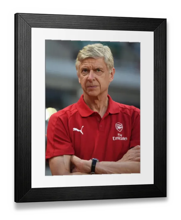 Framed Print : Arsene Wenger at Shanghai Pre-Season Friendly: Bayern Munich vs. Arsenal (2017) Framed Print : Arsene Wenger at Shanghai Pre-Season Friendly: Bayern Munich vs. Arsenal (2017)