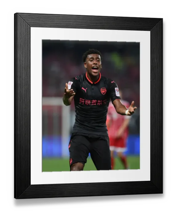 Framed Print : Alex Iwobi in Action: Arsenal vs. Bayern Munich, 2017 Pre-Season Friendly in Shanghai Framed Print : Alex Iwobi in Action: Arsenal vs. Bayern Munich, 2017 Pre-Season Friendly in Shanghai