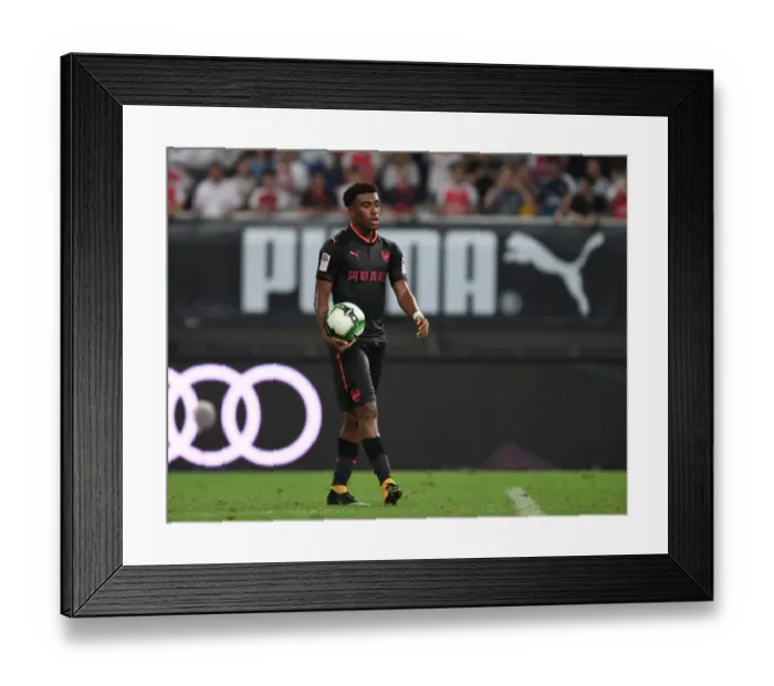 Framed Print : Alex Iwobi in Action: Bayern Munich vs. Arsenal, Shanghai Pre-Season Friendly 2017