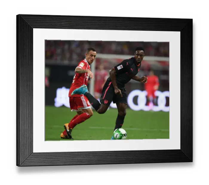 Framed Print : Welbeck vs. Rafinha: Arsenal vs. Bayern Munich Pre-Season Showdown in Shanghai Framed Print : Welbeck vs. Rafinha: Arsenal vs. Bayern Munich Pre-Season Showdown in Shanghai