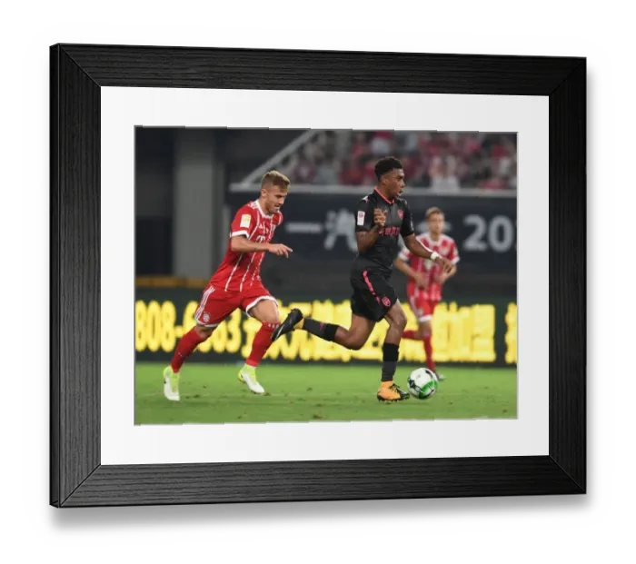 Framed Print : Alex Iwobi vs. Niklas Dorsch: Battle in Shanghai - Bayern Munich vs. Arsenal Pre-Season Clash Framed Print : Alex Iwobi vs. Niklas Dorsch: Battle in Shanghai - Bayern Munich vs. Arsenal Pre-Season Clash