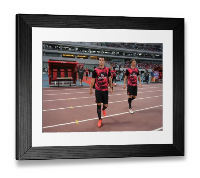 Framed Print : Granit Xhaka: Arsenal Star Faces Off Against Bayern Munich in Shanghai Pre-Season Friendly Framed Print : Granit Xhaka: Arsenal Star Faces Off Against Bayern Munich in Shanghai Pre-Season Friendly