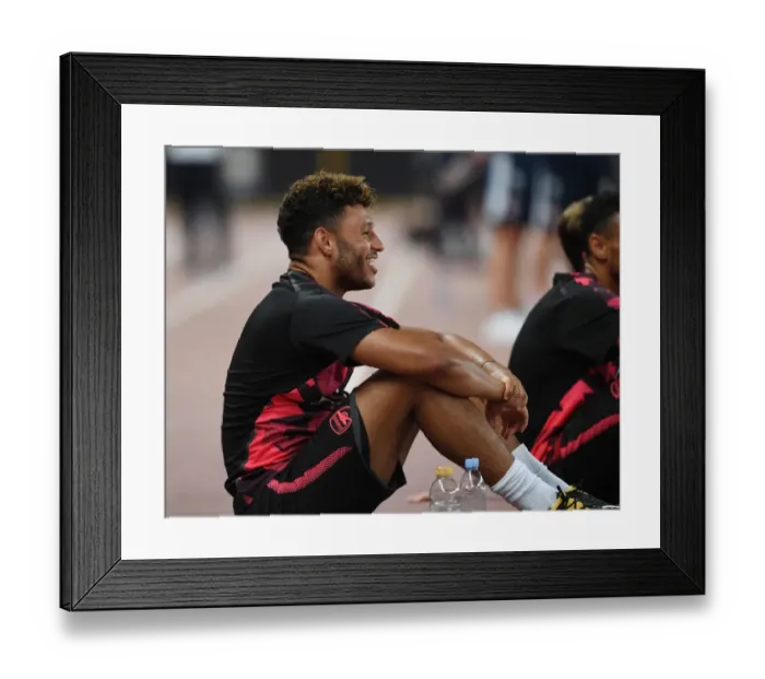 Framed Print : Alex Oxlade-Chamberlain in Action: Bayern Munich vs Arsenal, Shanghai 2017
