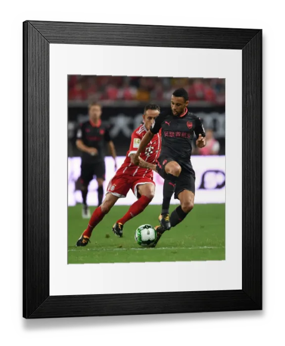 Framed Print : Coquelin vs Rafinha: Battle in Shanghai - Bayern Munich vs Arsenal Pre-Season Clash Framed Print : Coquelin vs Rafinha: Battle in Shanghai - Bayern Munich vs Arsenal Pre-Season Clash
