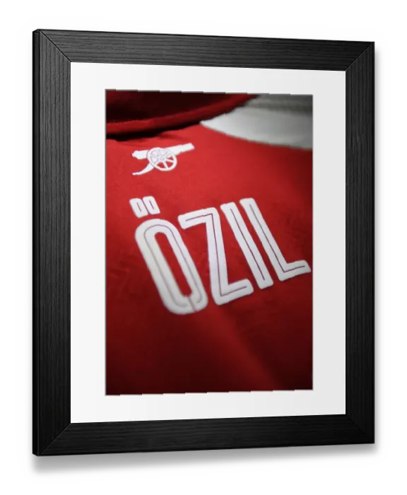 Framed Print : Mesut Ozil: Arsenal's Star Gear Up for Arsenal vs. Chelsea Pre-Season Clash in Beijing