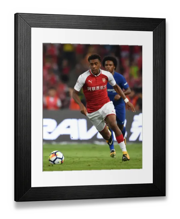 Framed Print : Alex Iwobi in Action: Arsenal vs. Chelsea, Pre-Season 2017-18, Beijing