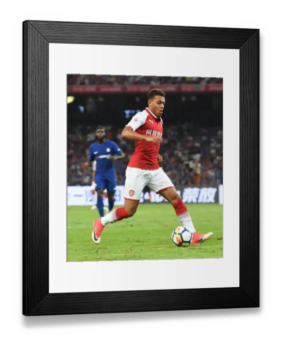 Framed Print : Arsenal vs Chelsea: Donyell Malen Shines in Pre-Season Friendly, Beijing 2017