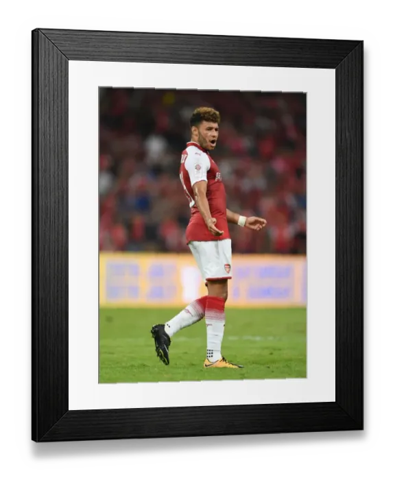 Framed Print : Arsenal's Alex Oxlade-Chamberlain Goes Head-to-Head with Chelsea in Beijing Pre-Season Clash Framed Print : Arsenal's Alex Oxlade-Chamberlain Goes Head-to-Head with Chelsea in Beijing Pre-Season Clash