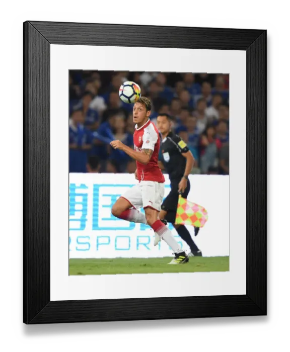 Framed Print : Mesut Ozil in Action: Arsenal vs. Chelsea Pre-Season 2017