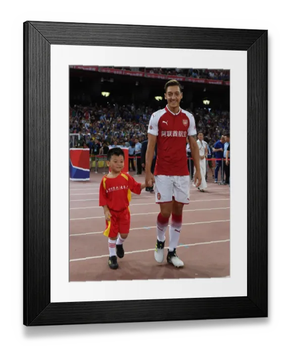 Framed Print : Mesut Ozil Leads Arsenal Against Chelsea in Beijing Pre-Season Friendly, 2017 Framed Print : Mesut Ozil Leads Arsenal Against Chelsea in Beijing Pre-Season Friendly, 2017