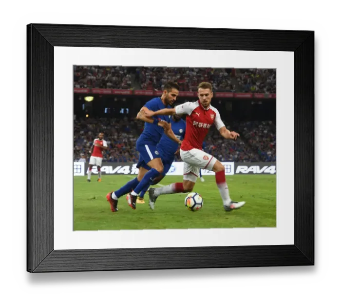 Framed Print : Ramsey vs. Fabregas: A Clash of Arsenal Legends in Beijing's Pre-Season Friendly (Arsenal v Chelsea, 2017)