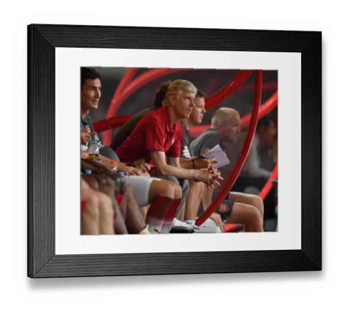 Framed Print : Arsene Wenger and Arsenal Face Off Against Chelsea in Beijing Pre-Season Clash Framed Print : Arsene Wenger and Arsenal Face Off Against Chelsea in Beijing Pre-Season Clash