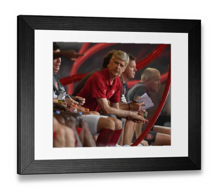 Framed Print : Arsene Wenger Leads Arsenal Against Chelsea in Beijing Pre-Season Friendly Framed Print : Arsene Wenger Leads Arsenal Against Chelsea in Beijing Pre-Season Friendly