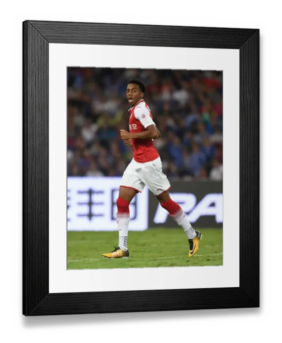 Framed Print : Joe Willock in Action: Arsenal vs Chelsea Pre-Season Clash, Beijing 2017