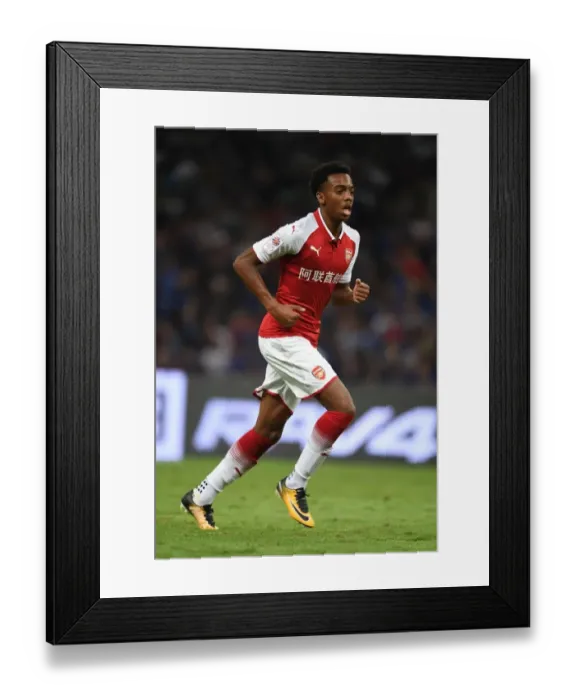 Framed Print : Arsenal vs Chelsea: Joe Willock in Action during Pre-Season Friendly in Beijing, 2017