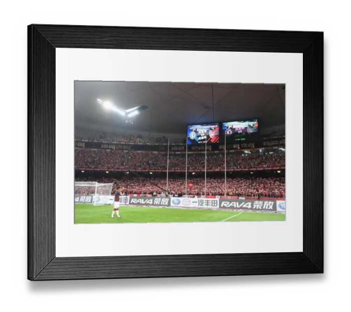 Framed Print : Arsenal's Granit Xhaka Greets Fans After Arsenal v Chelsea Pre-Season Match in Beijing