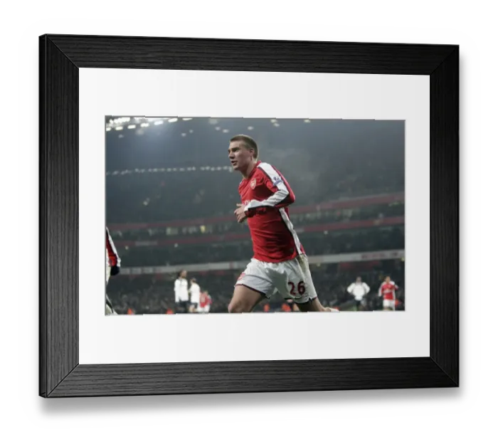 Framed Print : Bendtner's Thriller: Arsenal's 1-0 Triumph Over Bolton Wanderers (2009)