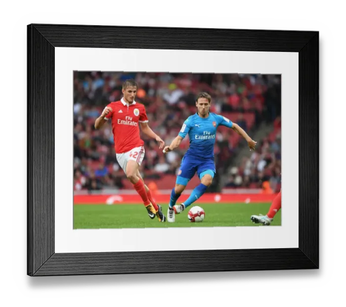 Framed Print : Monreal vs. Chrien: A Battle at the Emirates Cup - Arsenal vs. Benfica Framed Print : Monreal vs. Chrien: A Battle at the Emirates Cup - Arsenal vs. Benfica