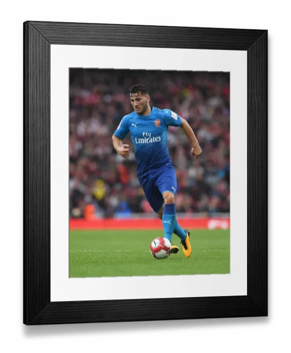 Framed Print : Sead Kolasinac in Action: Arsenal vs. SL Benfica, Emirates Cup 2017-18 Framed Print : Sead Kolasinac in Action: Arsenal vs. SL Benfica, Emirates Cup 2017-18