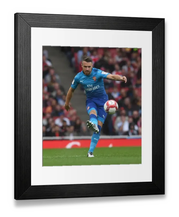 Framed Print : Arsenal's Aaron Ramsey Shines in Emirates Cup Clash Against SL Benfica