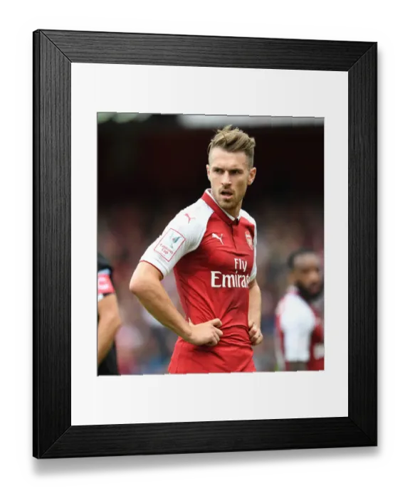 Framed Print : Aaron Ramsey in Action: Arsenal vs Sevilla FC - Emirates Cup 2017-18